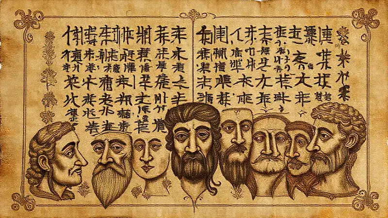 Un pergamino antiguo expresa emociones culturales