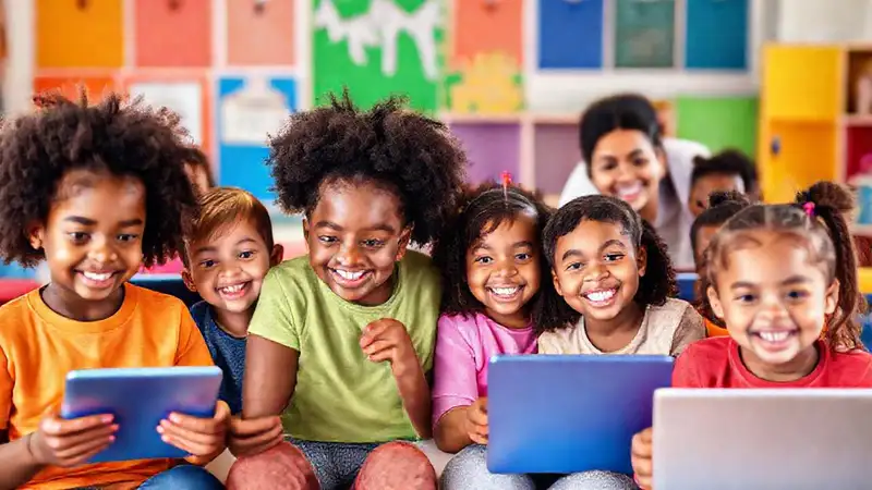 Un aula vibrante y educativa digital