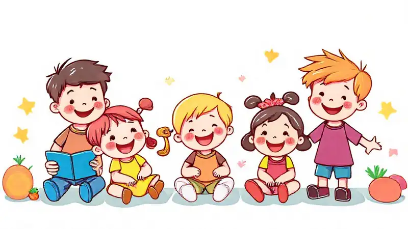 Niños animados aprenden con alegría