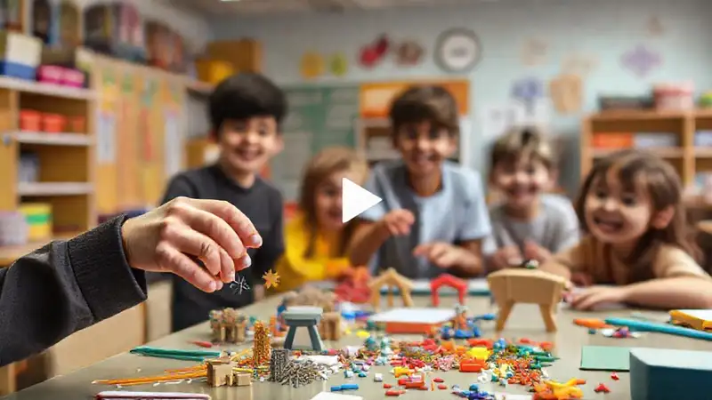 Estudiantes aprenden con creatividad vibrante