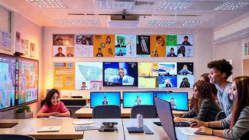 Aula virtual vibrante y participativa