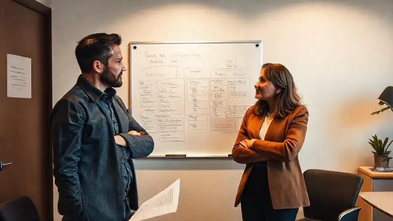 Reunión profesional con comunicación clara