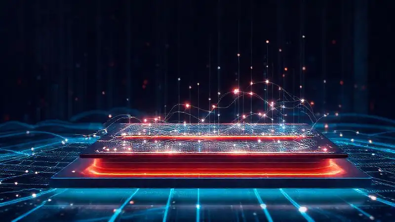 Interfaz digital futurista e informativa