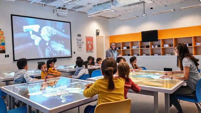 Aula moderna: aprendizaje dinámico y tecnológico