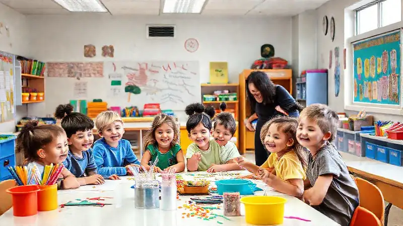 Un aula vibrante fomenta el aprendizaje creativo