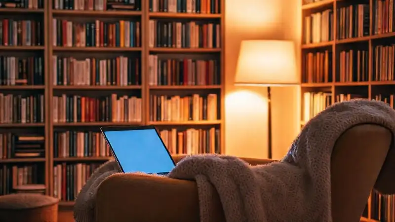 Lectura tranquila en un rincón acogedor