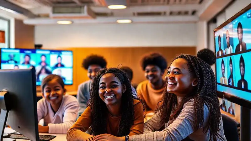 Aprendizaje inclusivo digital y conectado brilla