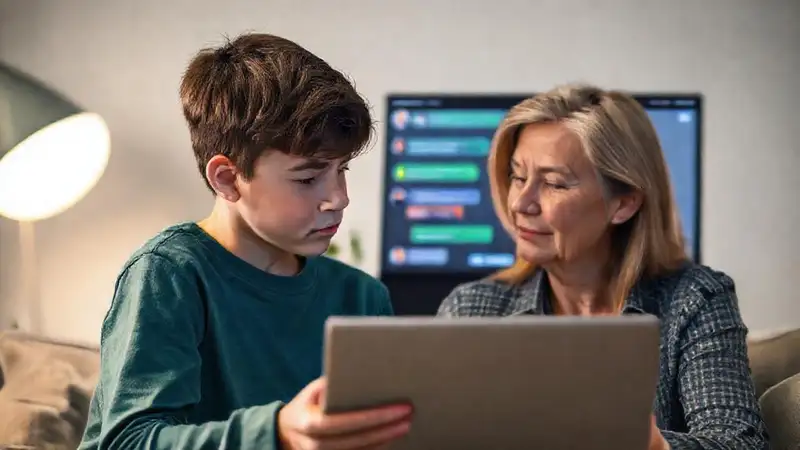 El adolescente busca apoyo en la pantalla