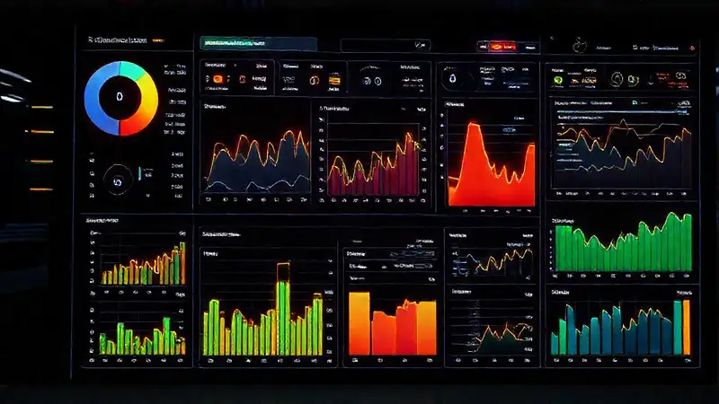 Un panel de oficina moderno muestra datos vitales