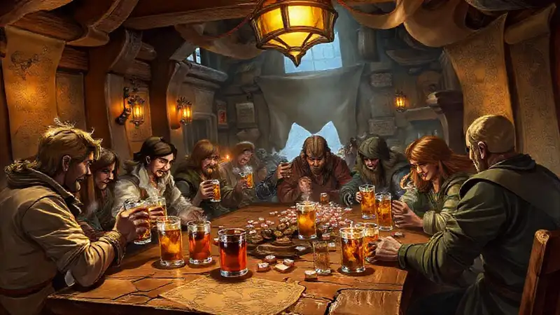 Una taberna fantástica y acogedora
