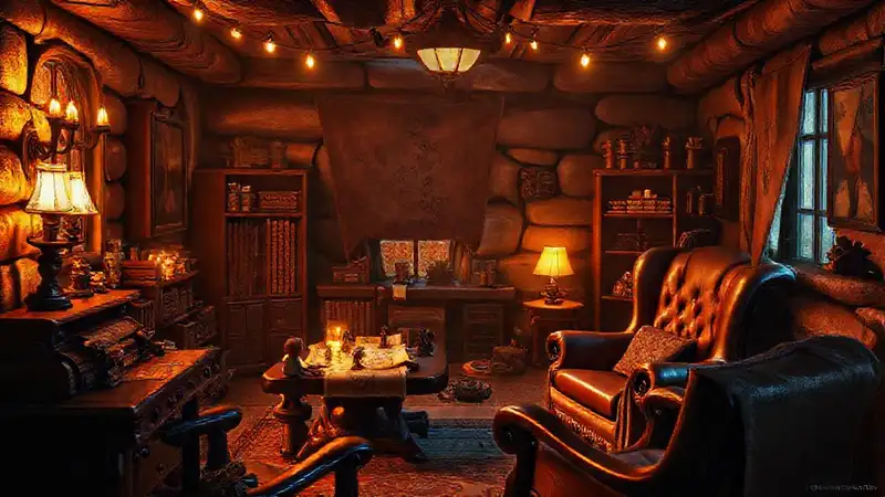 Habitación de juegos acogedora y mágica