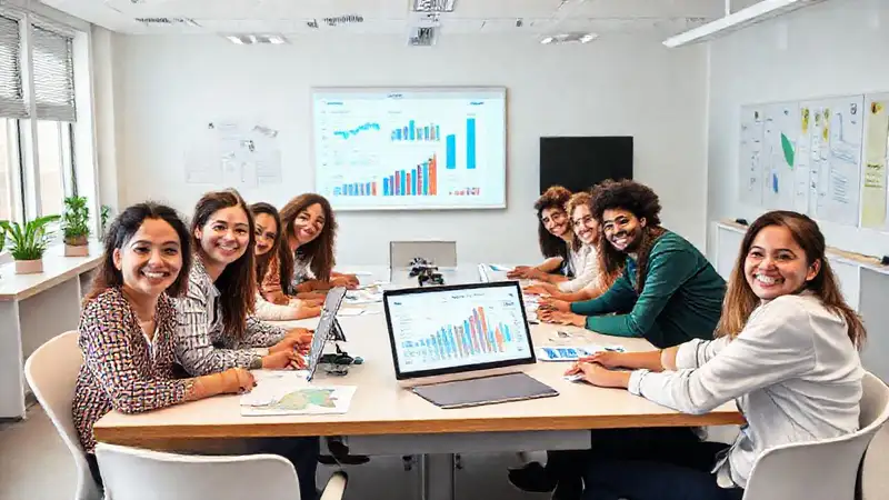 Aula moderna, colaborativa y optimista