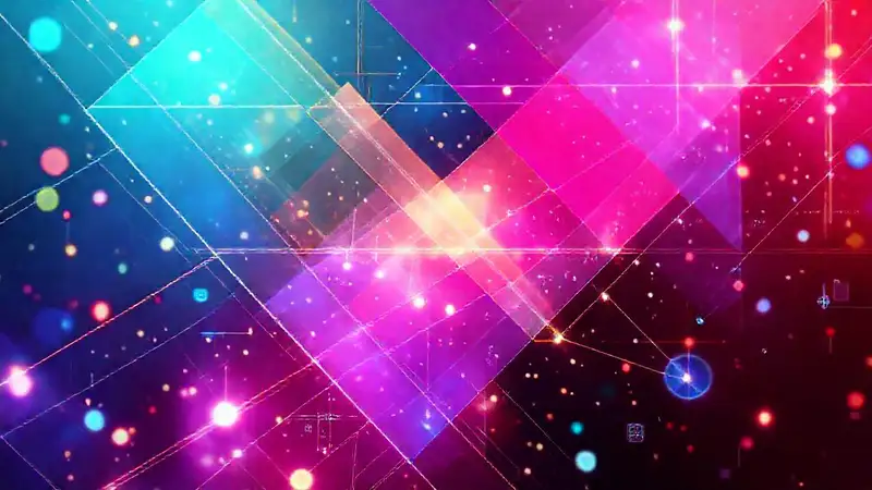 Interfaz digital futurista y vibrante