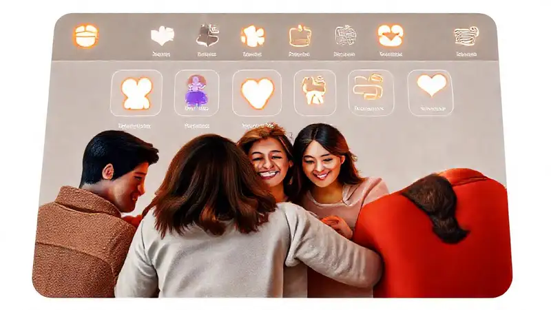 Conexión digital familiar y acogedora