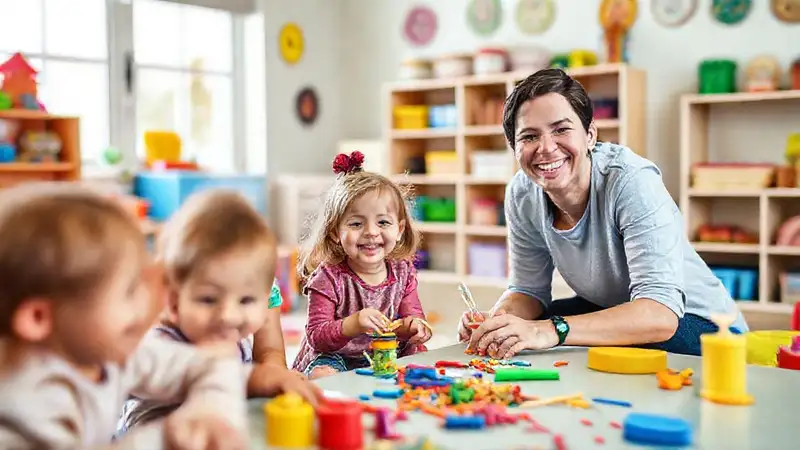 Un espacio alegre para niños felices