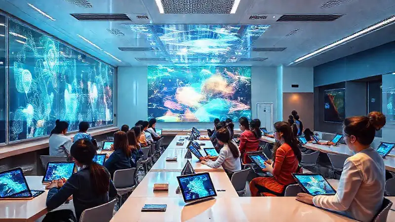Aula futurista: aprendizaje colaborativo y dinámico