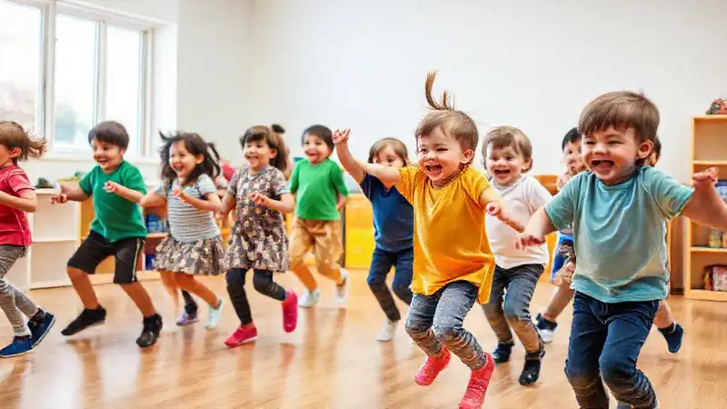 Niños activos aprenden y se desarrollan
