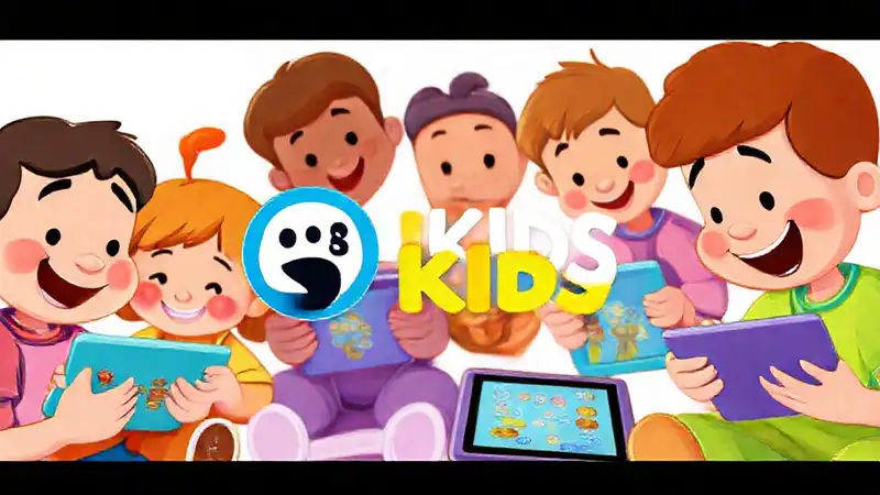 Niños aprenden con tabletas coloridas